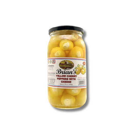Brian's Yellow Cherry Peppers with Cheese Hot 1000 g