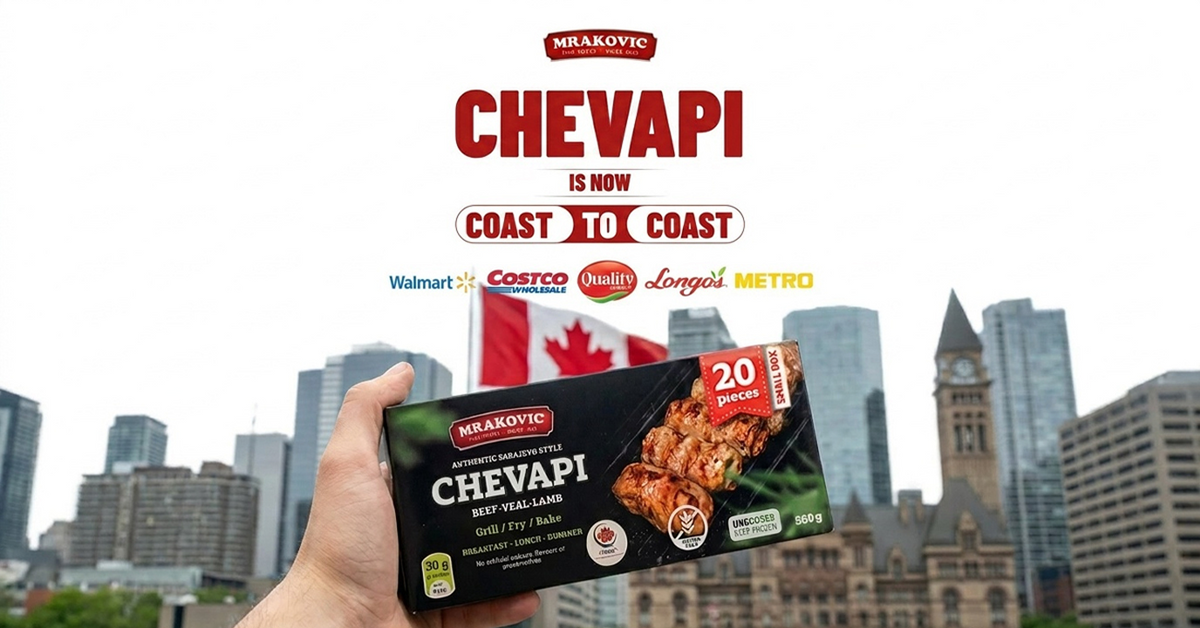 Frozen Chevapi Now at Major Retailers Across Canada