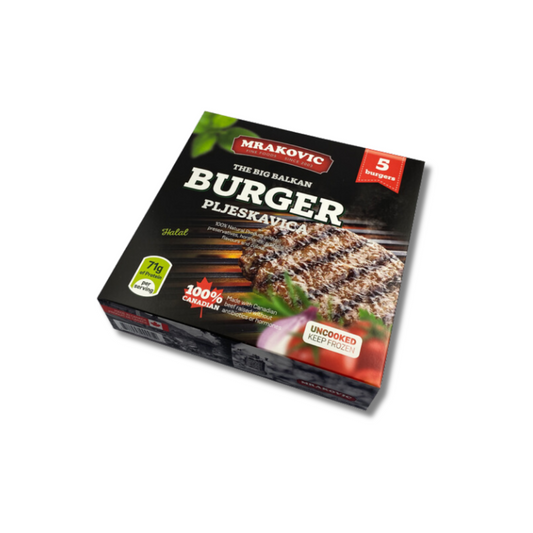 Mrakovic The Big Balkan Burger (Pljeskavica) 4 Pack (Local delivery only)