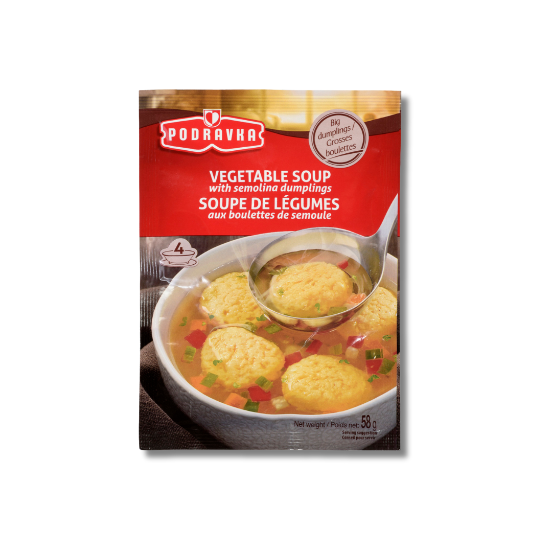 Vegetable Soup With Semolina Dumplings