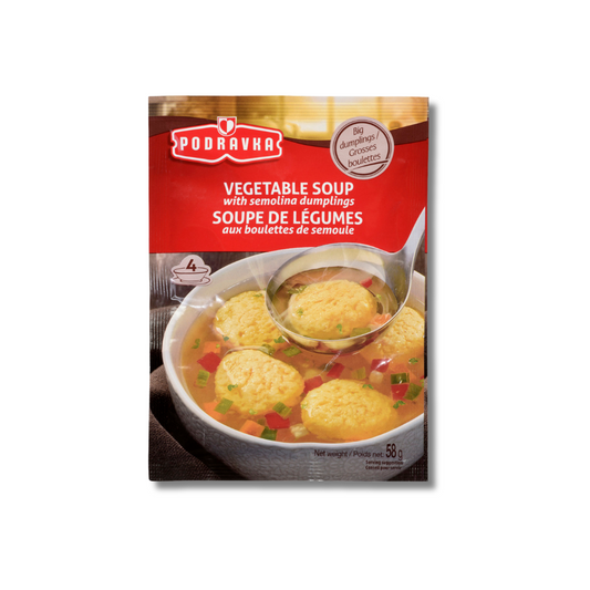 Vegetable Soup With Semolina Dumplings