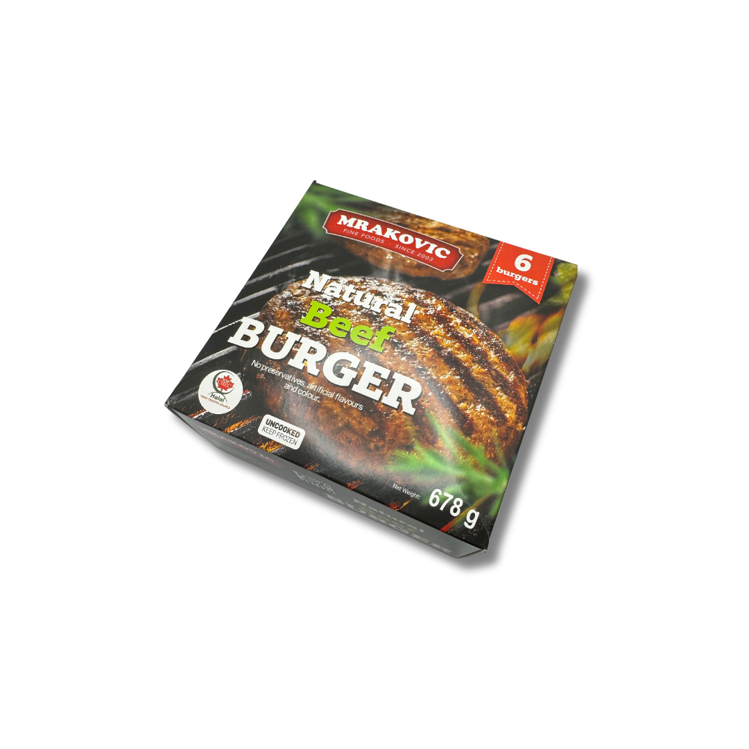 Natural Halal Beef Burger