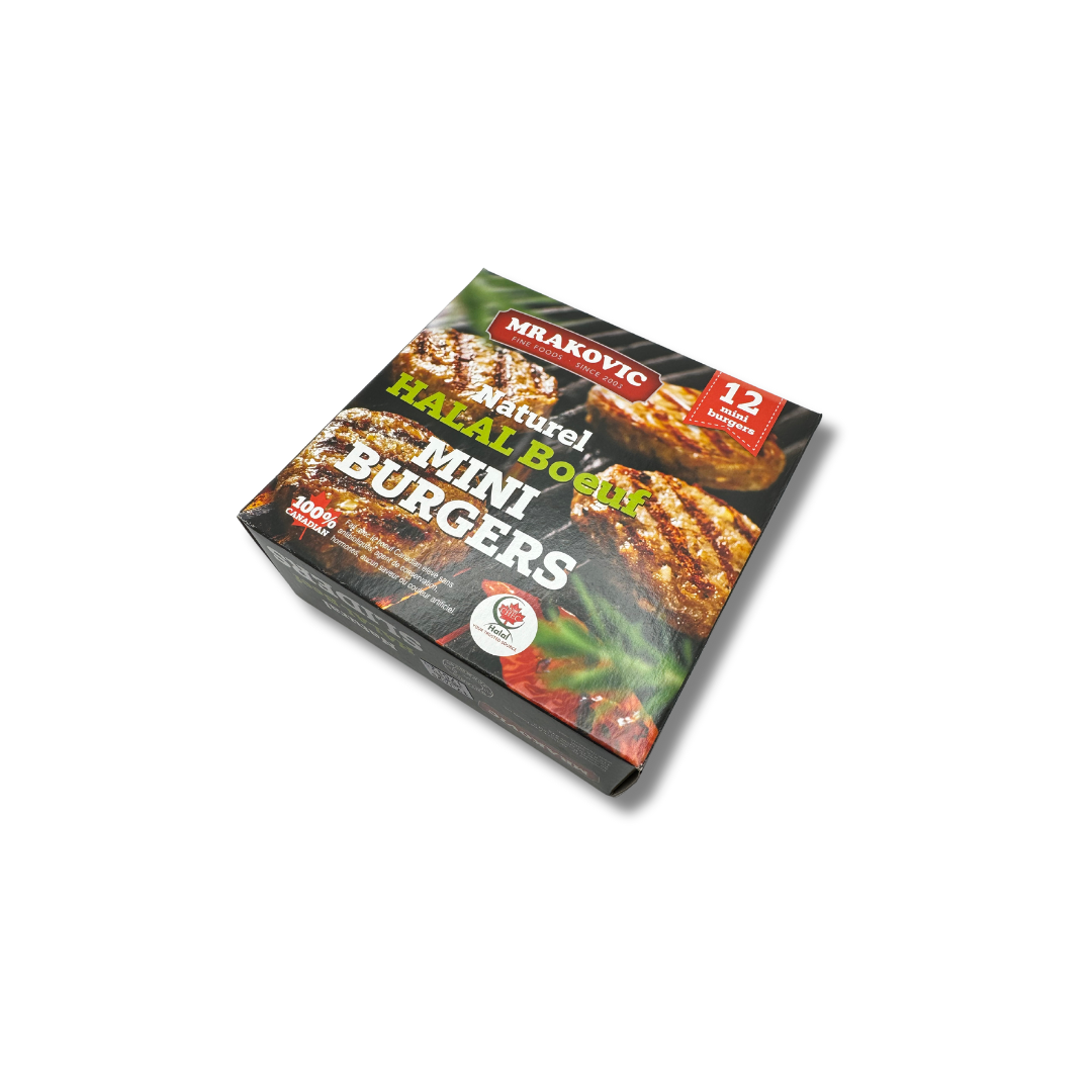 Mrakovic Natural Halal Beef Sliders 660 g (Local delivery only)