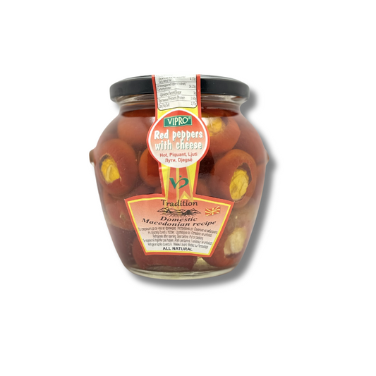 Vipro Red Cherry Peppers with Cheese 530 g