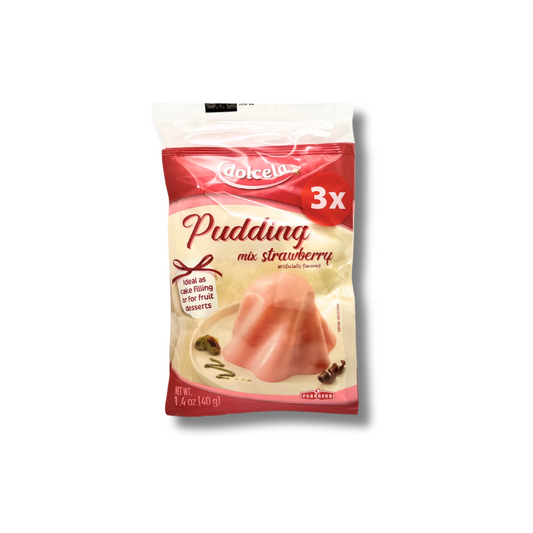 Dolcela Pudding Mix Strawberry 3x